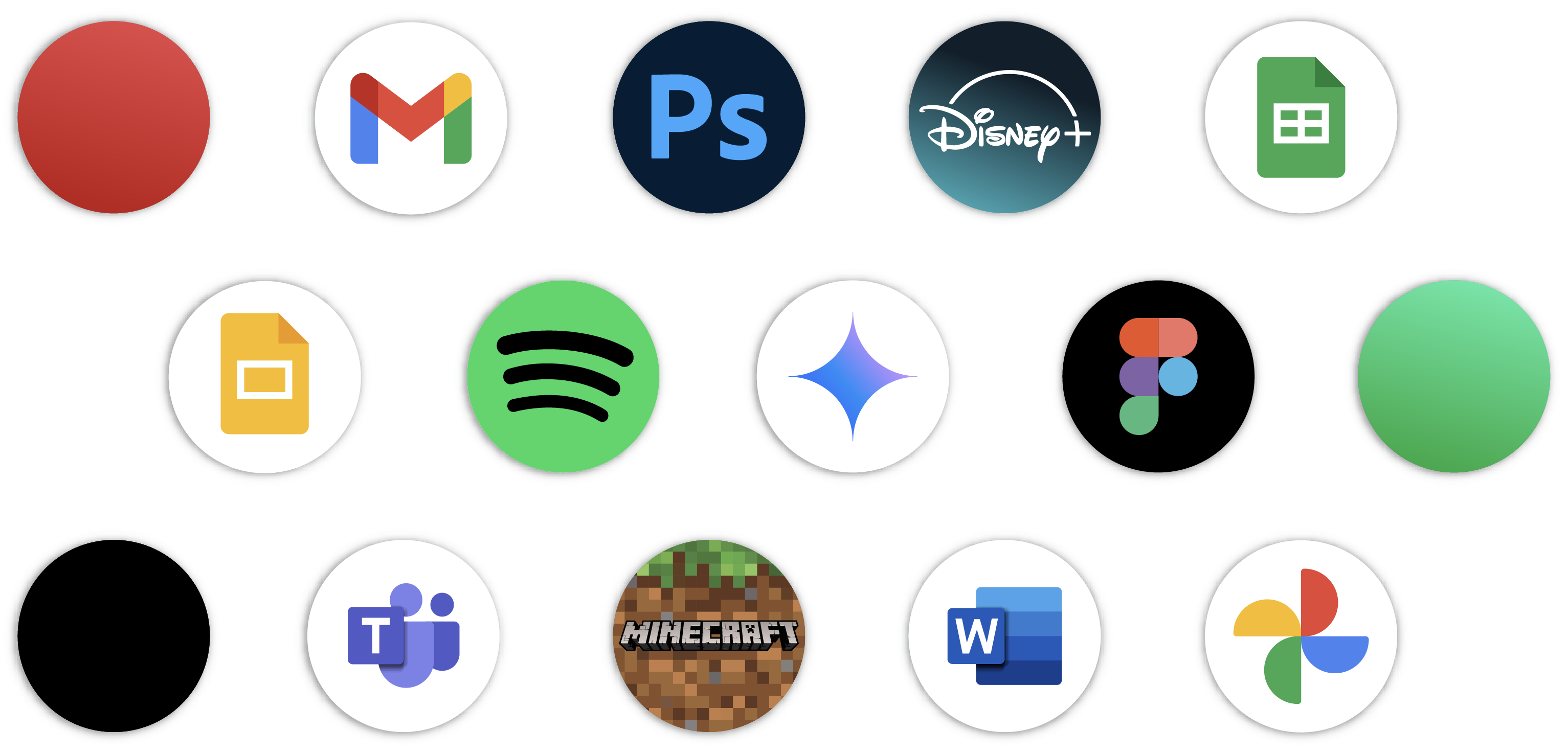 Imagen con apps favoritas.